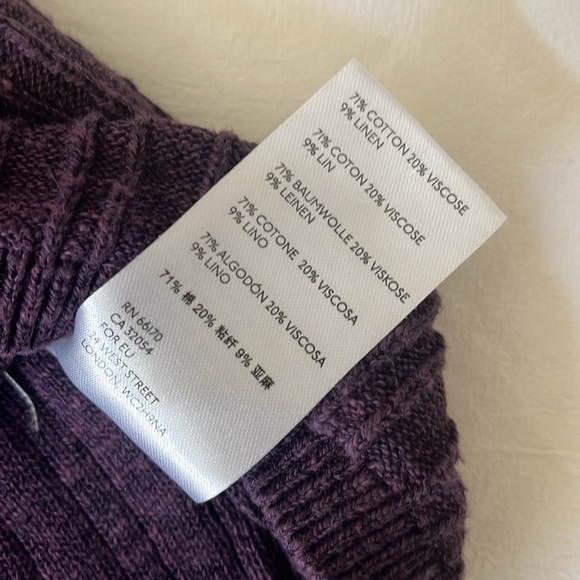 Free People FP Beach One Shoulder Top cotton/linen blend sz L - Picture 6 of 7